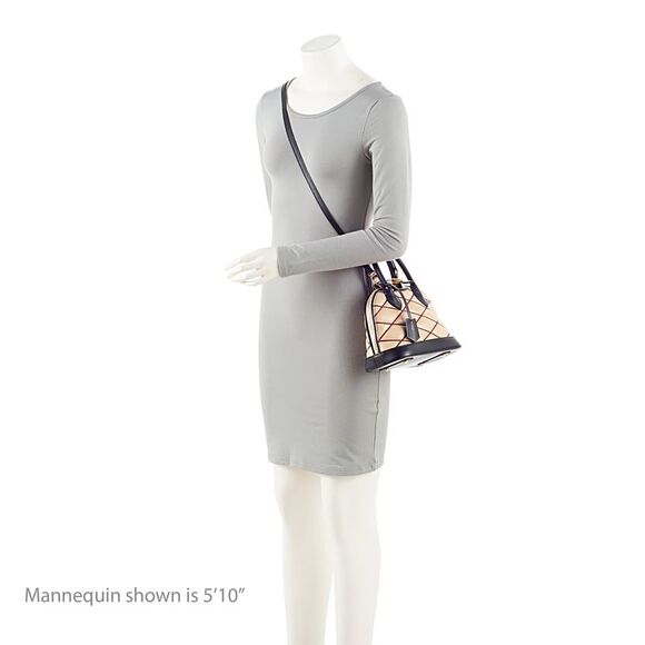 Louis Vuitton Lambskin Malletage Alma BB Satchel - Picture 5 of 16